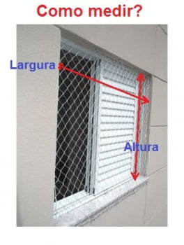 Redes de proteção em janelas